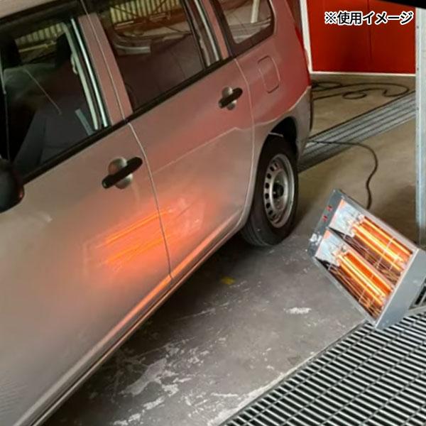 [メーカー直送業者便] キュービック 2灯式 200V カーボンヒーター ワイドスタンドタイプ CA-2-200WS 明々工業 CUBIC SYSTEM 塗装乾燥機 バーチカル_2
