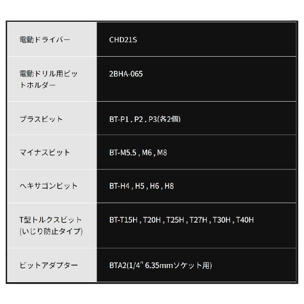 TONE ハイブリッド電動ドライバーセット (CHD221S