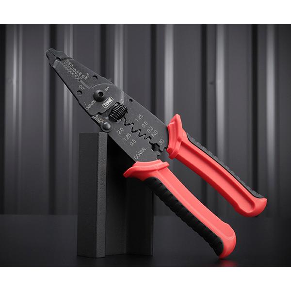 TONE 手動圧着工具 電工ペンチ 全長220mm (CMP-200)(4953488384437) トネ | TONE