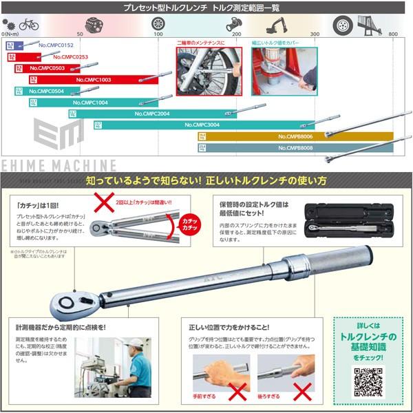 KTC KTC CMPC1003 9.5sq.プレセット型トルクレンチ 20~100N・m