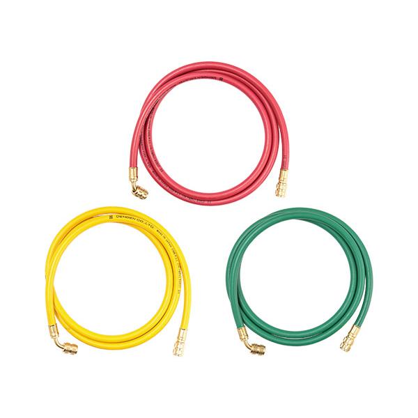デンゲン 134aチャージングホース 3色セット 1.6m 赤黄緑 虫押しナシ