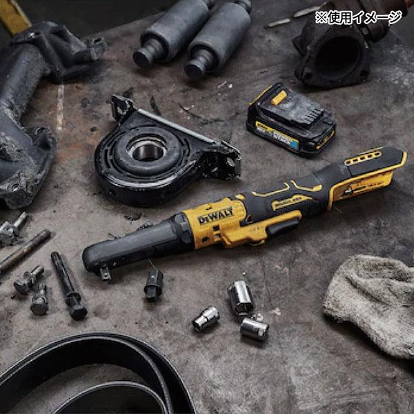 DEWALT 日本正規品 デウォルト 18V XR ブラシレス ラチェットレンチ シールドヘッド 102Nm 0〜300rpm 全長381mm ...