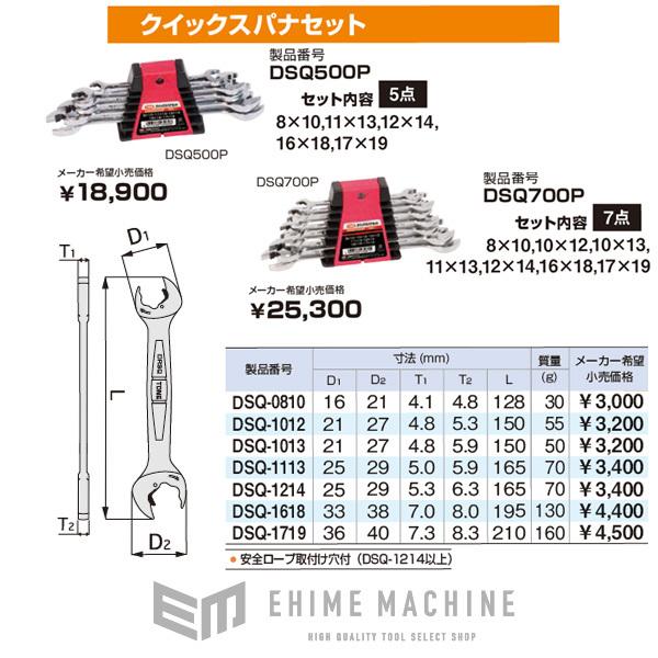 TONE（トネ） 両口スパナ クイックスパナセット 7点セット レンチ