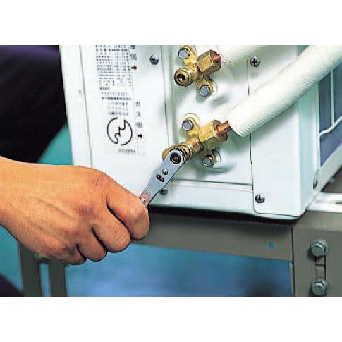 エスコ（ESCO） 4.0mm/Hex ラチェットレンチ(エアコンバルブ用) EA213H