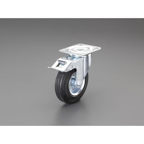 エスコ 125mm キャスター(自在金具・ブレーキ付/耐熱) EA986GL エスコ 125mm キャスター(自在金具・ブレーキ付/耐熱) EA986GL