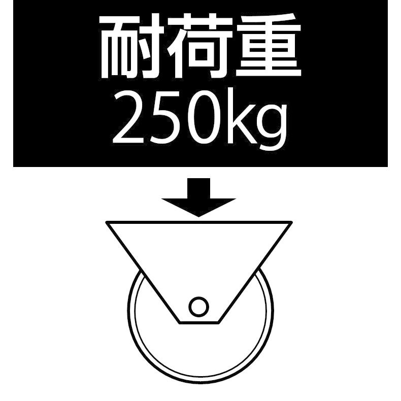 エスコ 60mm キャスター(自在金具・ボールベアリング) EA986HT-82 ESCO_2