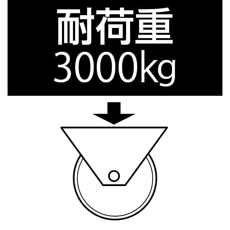 エスコ 150mm キャスター(自在金具・ナイロン車輪) EA986KY-150 ESCO_2
