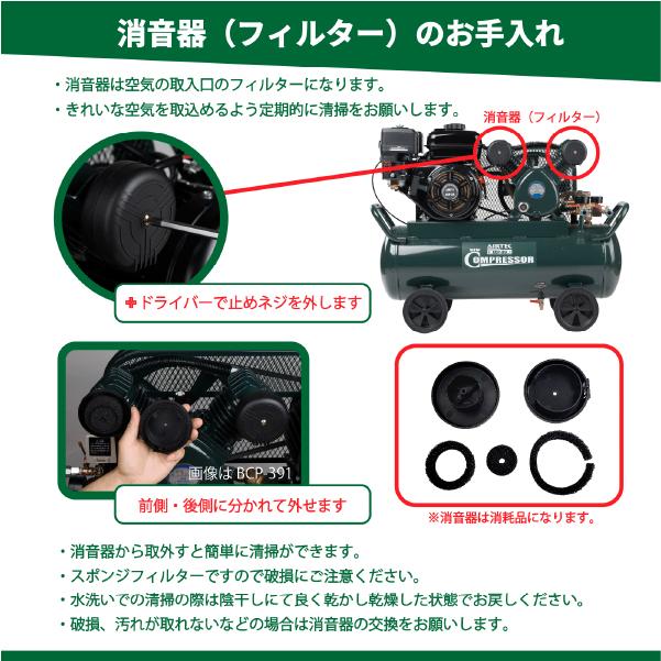 ナカトミ エンジンエアーコンプレッサー ナカトミ エンジンコンプレッサー ECP-39 タンク容量39.5L 4サイクル