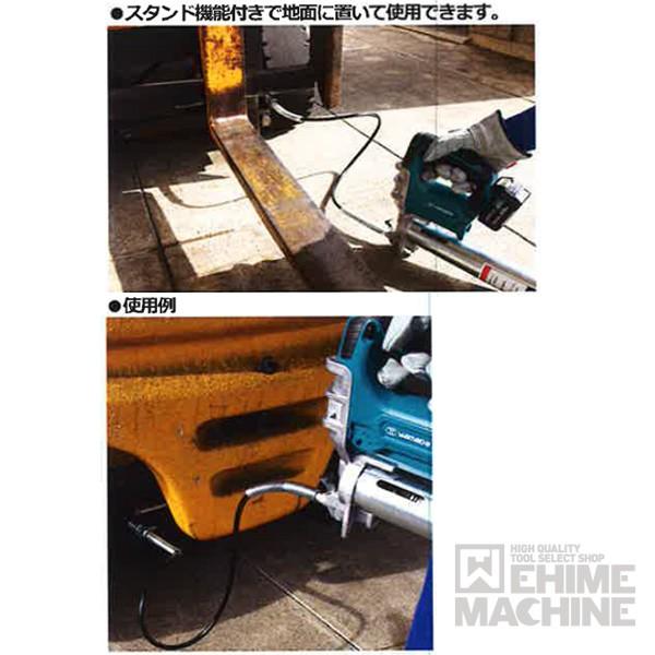 【北見市発】ヤマダ YAMADA バッテリー式グリースガン EG-400BⅡ 緑 マキタ makita 充電器 DC10SA バッテリ BL1040B (D6447mwraYM) YAMADA EG-400B2 電動式グリースガン(蛇腹グリース用) 855004
