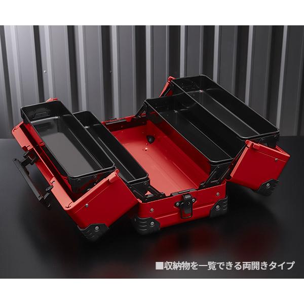 KTC 両開きメタルケース EK-10AR3 レッド 工具箱 ツールケース KTC 両開きメタルケース EK-10AR3 レッド 工具箱 ツールケース