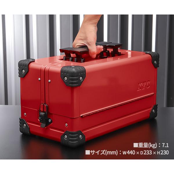 KTC 両開きメタルケース EK-10AR3 レッド 工具箱 ツールケース KTC 両開きメタルケース EK-10AR3 レッド 工具箱 ツールケース