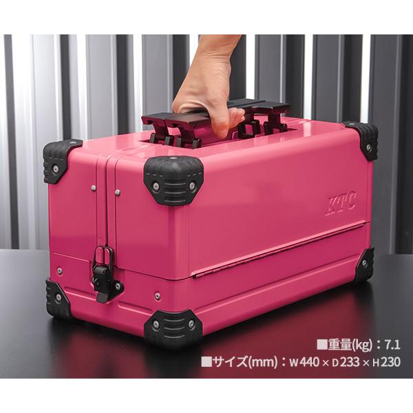 KTC 両開きメタルケース EK-10ASYR シラーズレッド 工具箱 KTC 両開きメタルケース EK-10ASYR シラーズレッド 工具箱