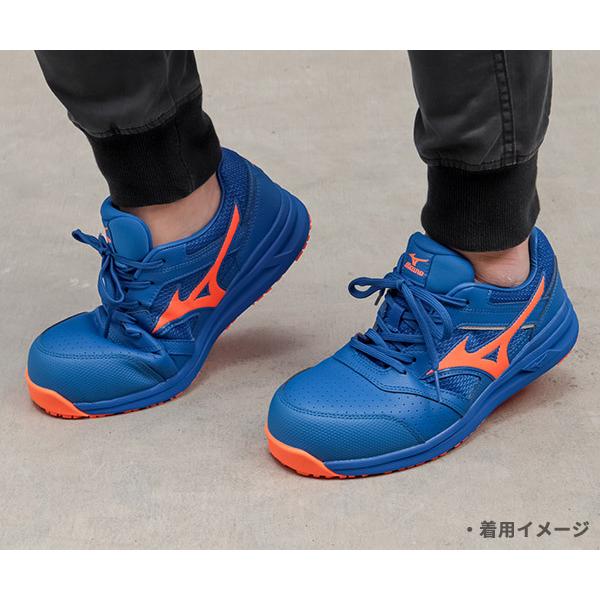 Mizuno 安全靴 青/オレンジ MIZUNO [ポイント10倍] ミズノ 安全靴 F1GA210027 27cm ブルーx