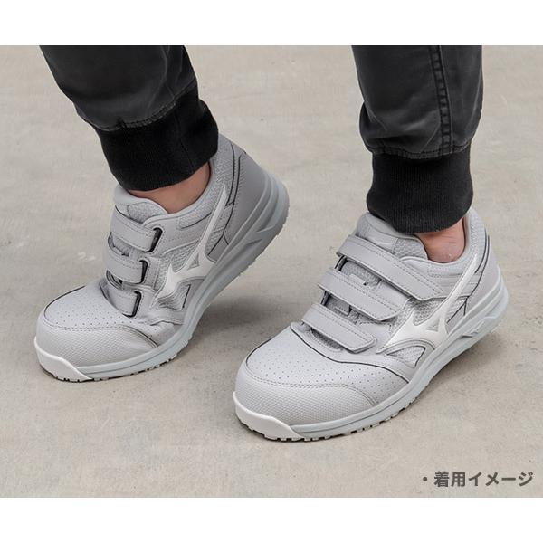 MIZUNO [ポイント10倍] ミズノ 安全靴 F1GA210105 25cm ライトグレーx