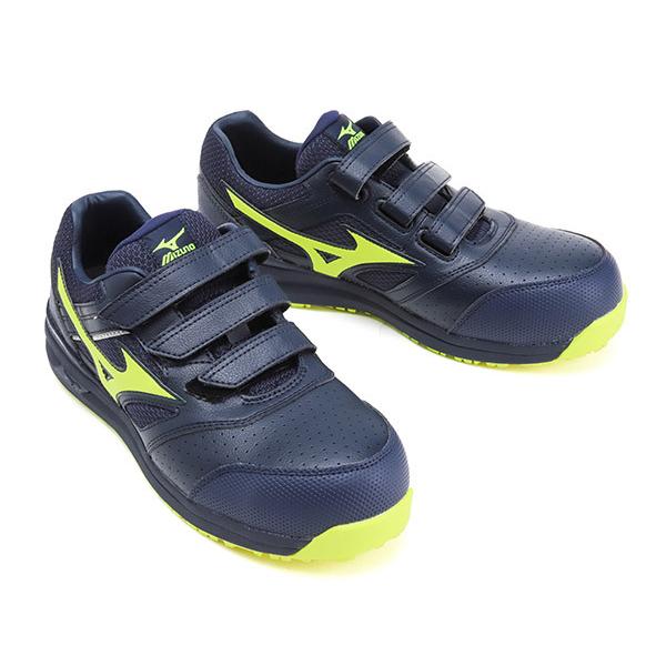 Mizuno 安全靴 ネイビー/イエロー ダイヤル式 限定カラー Mizuno 安全靴 ネイビー/イエロー ダイヤル式 限定カラー
