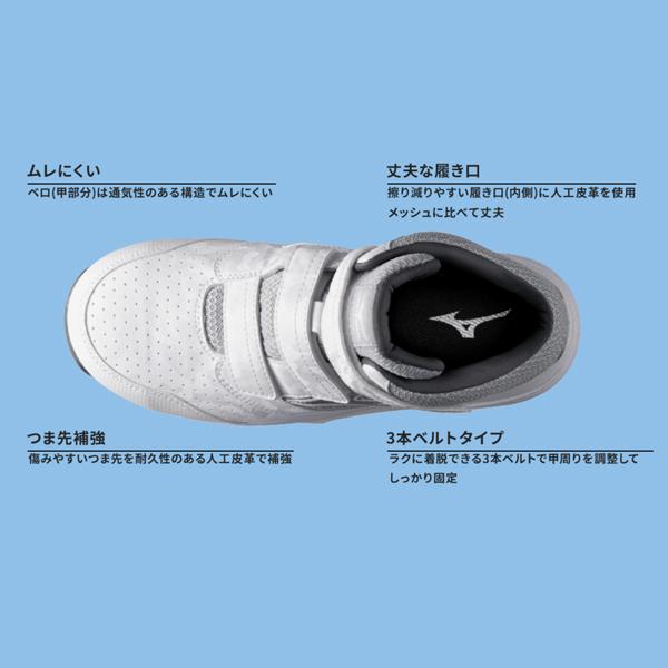 MIZUNO（ミズノ） [ポイント10倍] 安全靴 F1GA220001 24.5cm ホワイト