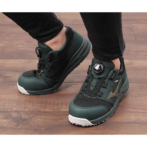 MIZUNO（ミズノ） [ポイント10倍] 安全靴 F1GA220233 24.5cm グリーン