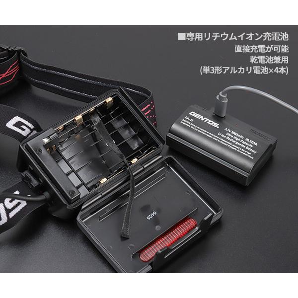Gシリーズ ジェントス ハイブリッド式LEDヘッドライト 203RG (GH-203RG