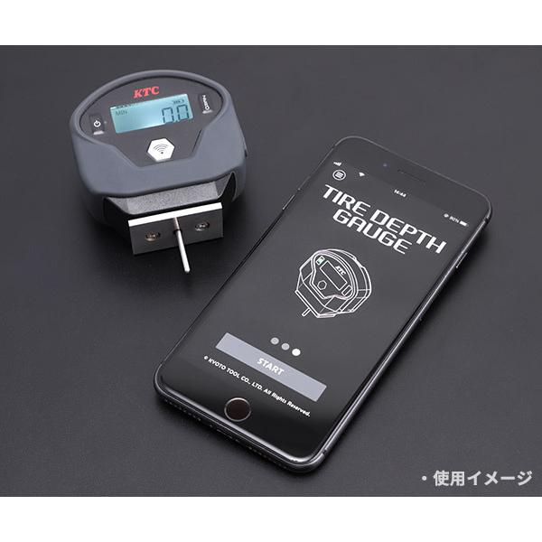 KTC タイヤデプスゲージ 測定範囲0〜20 (GNDA020) 京都機械工具