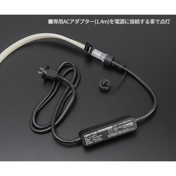 Ganz ジェントス テープライト 10m 両面発光 アダプター付き (GZS-10MB