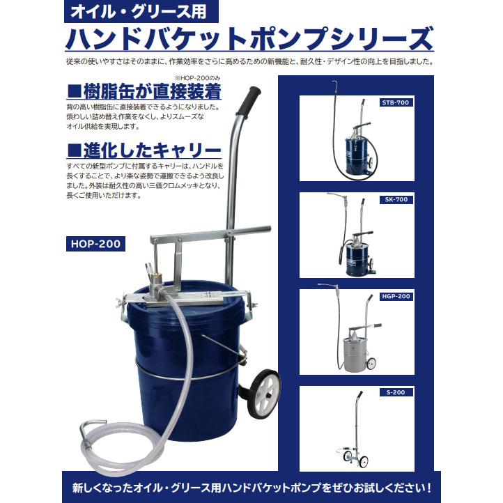 YAMADA ペール缶・樹脂缶用オイルポンプ 20L万能型 60ml／stroke