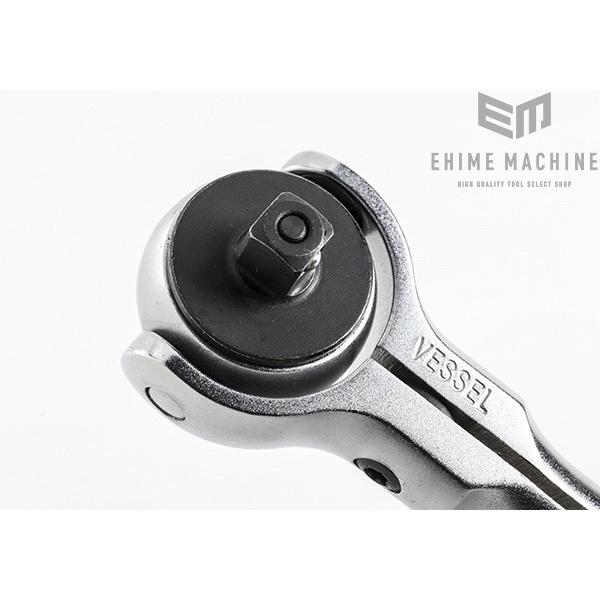 ベッセル VESSEL HRH2-SW 6.35sq.ウッディスイベルラチェットハンドル