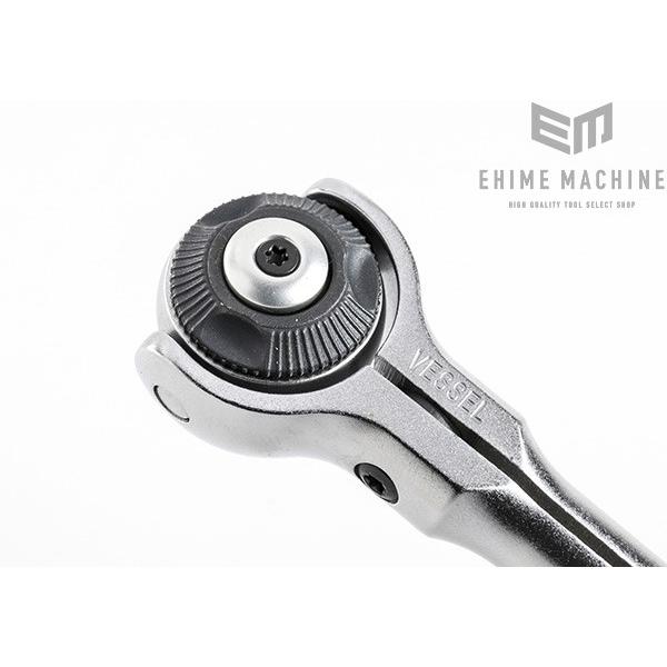 ベッセル VESSEL HRH3-SW 9.5sq.ウッディスイベルラチェットハンドル