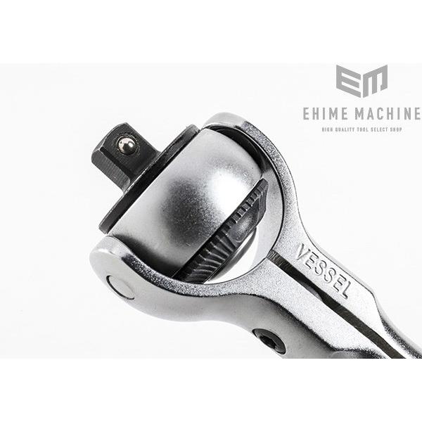 ベッセル VESSEL HRW2004M-SW 6.35sq.ウッディスイベルソケットレンチ