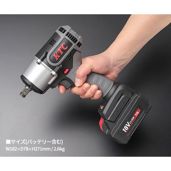 新品未使用 KTC ホイールナット専用インパクトレンチ JTAE472 12.7sq.ホイールナット専用 コードレストルクリミットインパクトレンチ