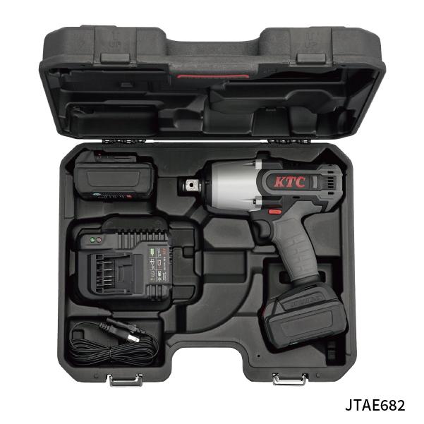 KTC 脱輪ゼロ応援キャンペーンセット JTAE682DZ（JTAE682+BP6L-33TP+GW800-06）充電式インパクトレンチ他セット｜ehimemachine｜02