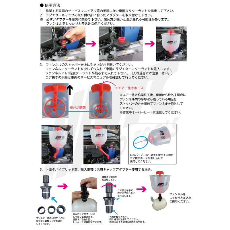 JTC ラジエーターブリーダー クーラントエア抜き・補水ツール 国産車