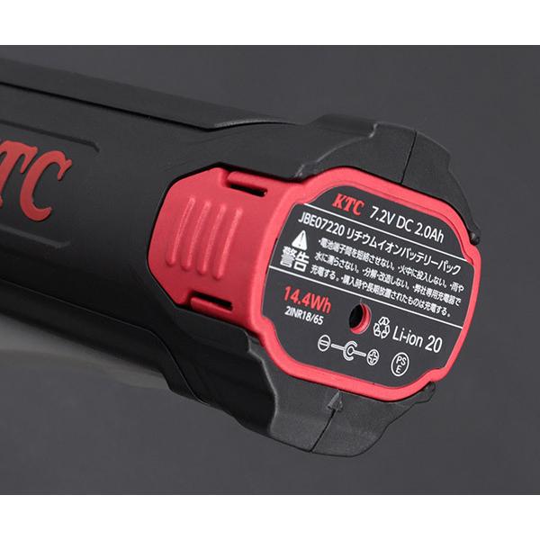 KTC 9.5sq. コードレスラチェットレンチセット 全長253mm JTRE310｜ehimemachine｜07