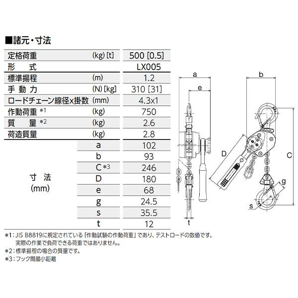 KITO レバーブロック　3t レバーブロック キトー」の人気商品一覧 | 安い商品を通販サイトから
