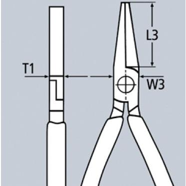 KNIPEX（クニペックス） 日本正規品 平ペンチ (2001-180