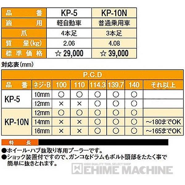 KOTO 江東産業 ホイールハブプーラー KP-10N : kp-10n : エヒメマシン