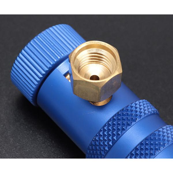 リークラボジャパン R1234YF用低圧側カプラー（青） LL-400-MF4 カー