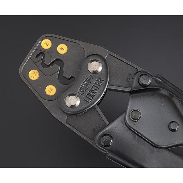 ロブテックス AK19A 裸圧着端子用圧着工具 使用範囲2・5.5・8・14 工具
