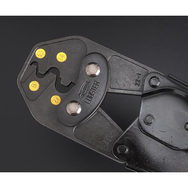 ロブテックス AK22A 裸圧着端子用圧着工具 使用範囲 5.5・8・14 ロブテックス AK22A 裸圧着端子用圧着工具 使用範囲 5.5・8・14