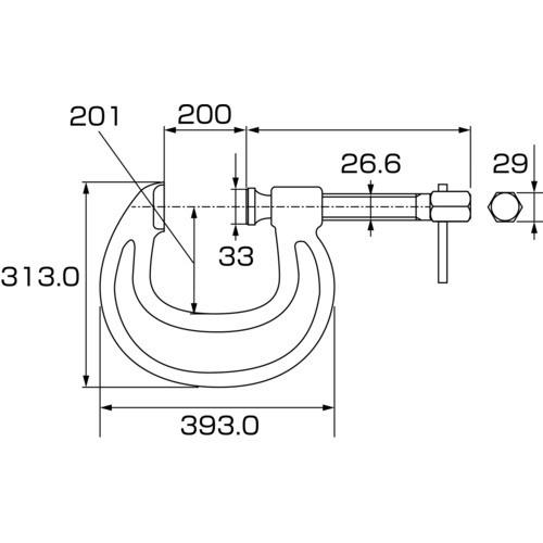ロブテックス C200 強力C型シャコ万力 200mm エビ LOBSTER ロブテックス C200 強力C型シャコ万力 200mm エビ LOBSTER