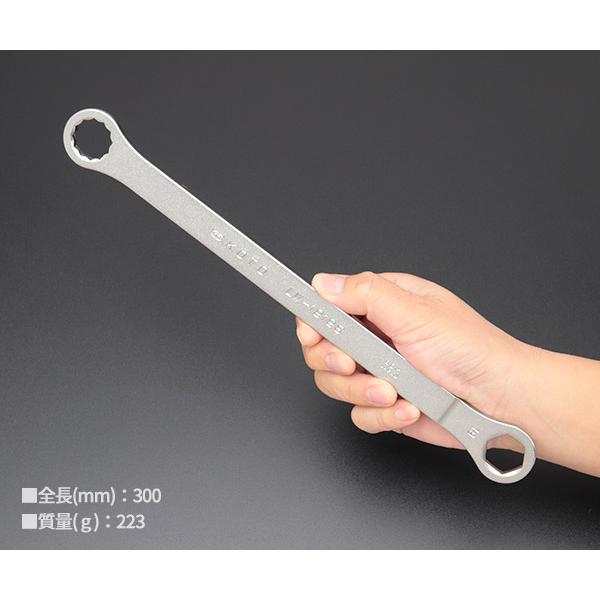 KOTO 6角x12角 極薄めがねレンチ LW-1717S サイズ17mm