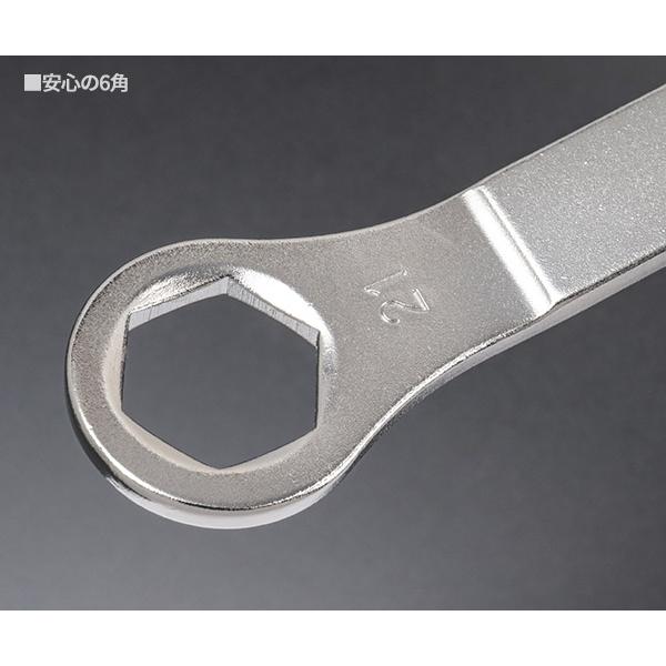 KOTO 6角x12角 極薄めがねレンチ LW-2121 サイズ21mm なめにくい六角と