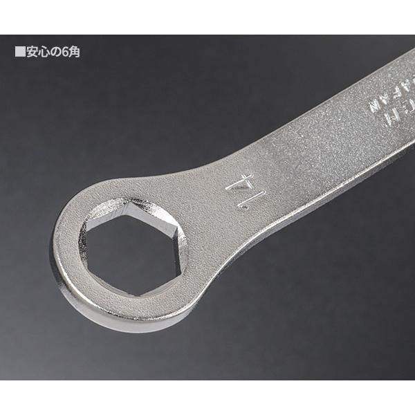 KOTO 6角x12角 極薄めがねレンチセット LW-6100 なめにくい六角と早