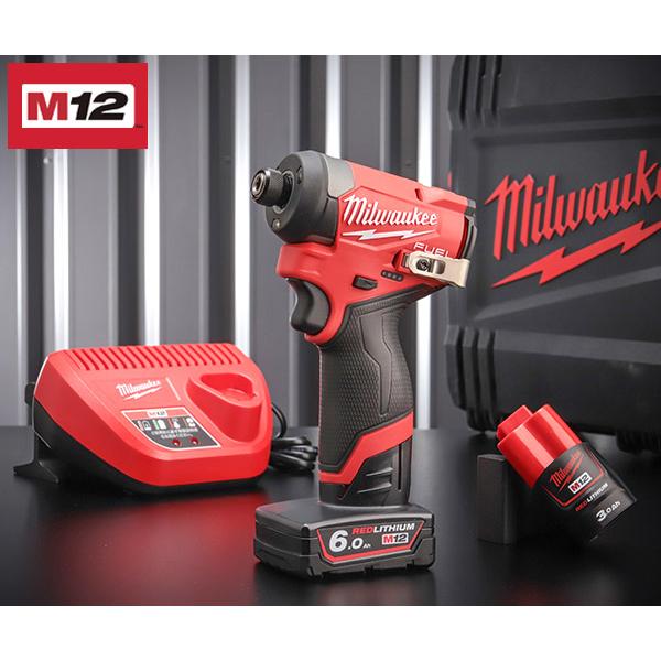 日本正規品 ミルウォーキー M12 FUELインパクトドライバー6.0AH&3.0AHキット (M12 FID2-632X JP)(4573582680589) milwaukee | Milwaukee