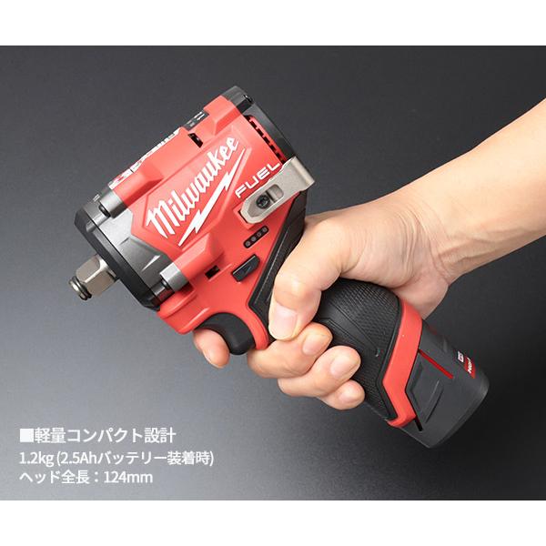Milwaukee（ミルウォーキー） 日本正規品 M12 FUEL 1/2インチ542Nm