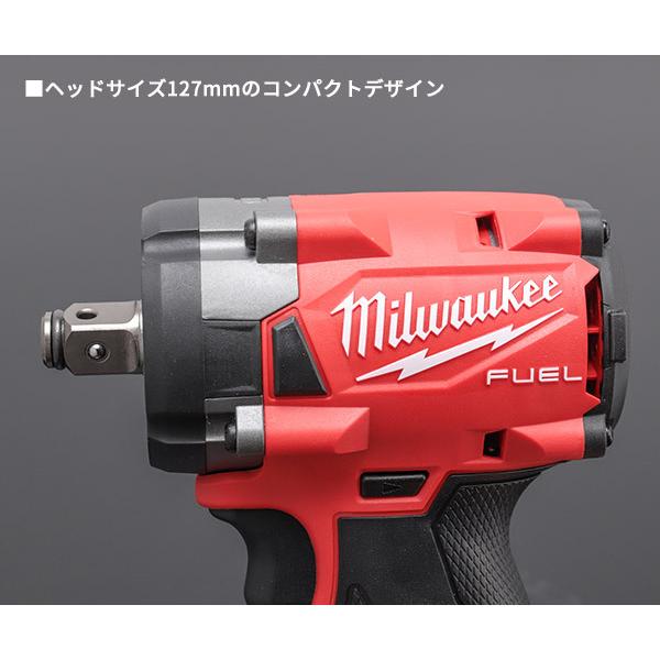 Milwaukee ミルウォーキー 339Nm 1/2コードレス電動インパクト Milwaukee ミルウォーキー 339Nm 1/2コードレス電動インパクト