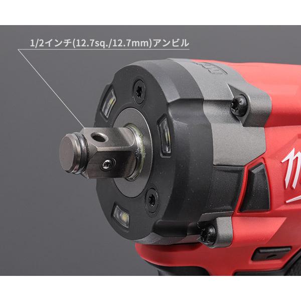Milwaukee ミルウォーキー 339Nm 1/2コードレス電動インパクト Milwaukee ミルウォーキー 339Nm 1/2コードレス電動インパクト
