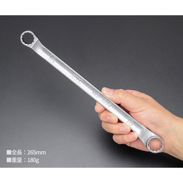 KTC KTC M5-1618 45°×6°ロングめがねレンチ サイズ16×18mm メガネ