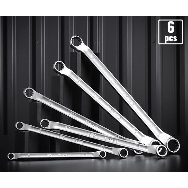 KTC KTC M5-6PEM ロングめがねレンチ6本セット (M5-0809,1012,1315