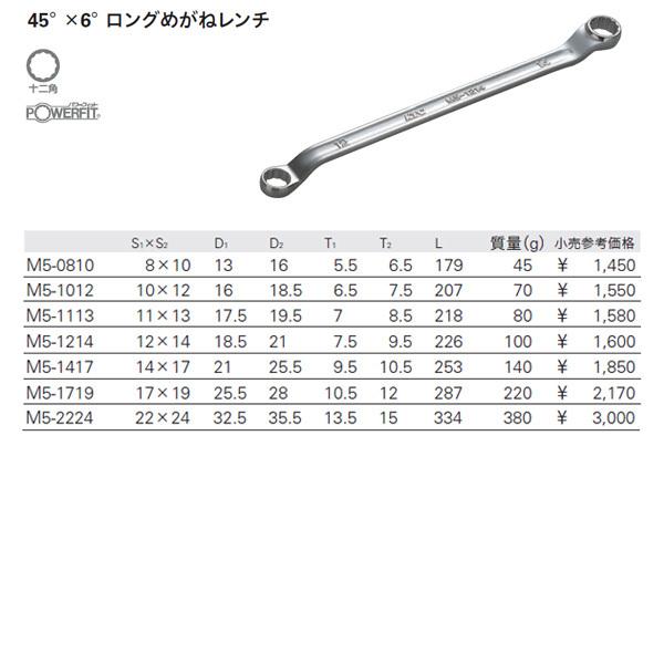 【5月の特価品】KTC ロングめがねレンチお買い得7点セット M5-7P｜ehimemachine｜08