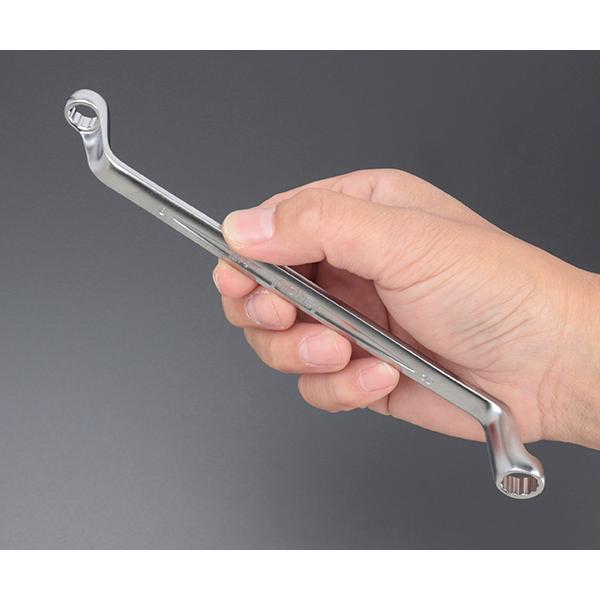 TONE（トネ） 両口めがねレンチ(75°) 対辺寸法8×10mm (M75-0810